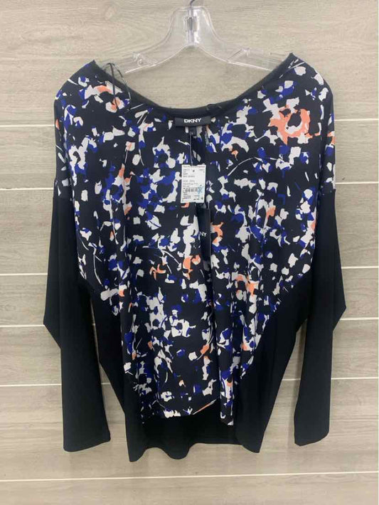 DKNY Black Womens Size Small Shirt
