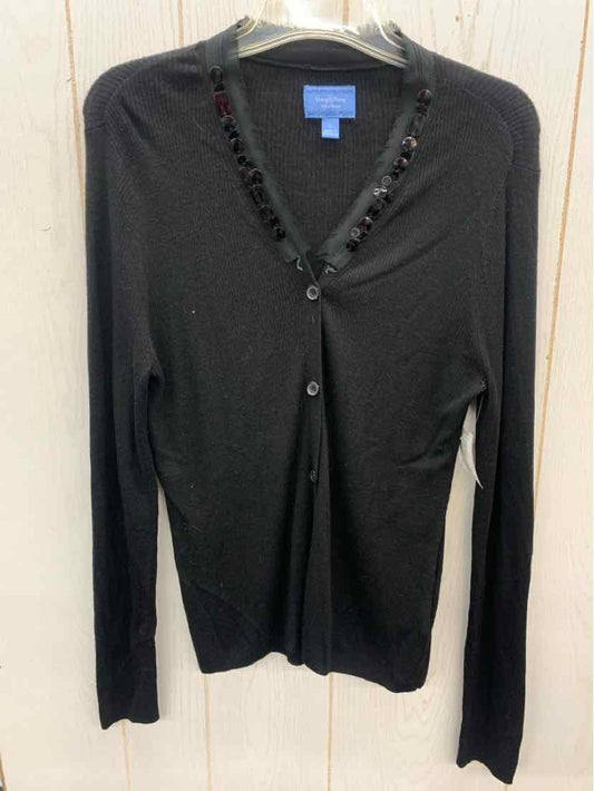 Simply Vera Black Womens Size L Sweater