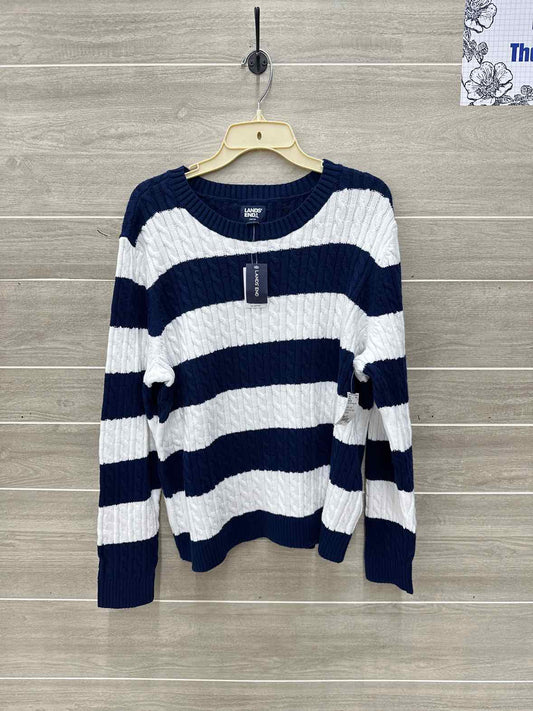 Lands End Navy Womens Women Size 18 Sweater