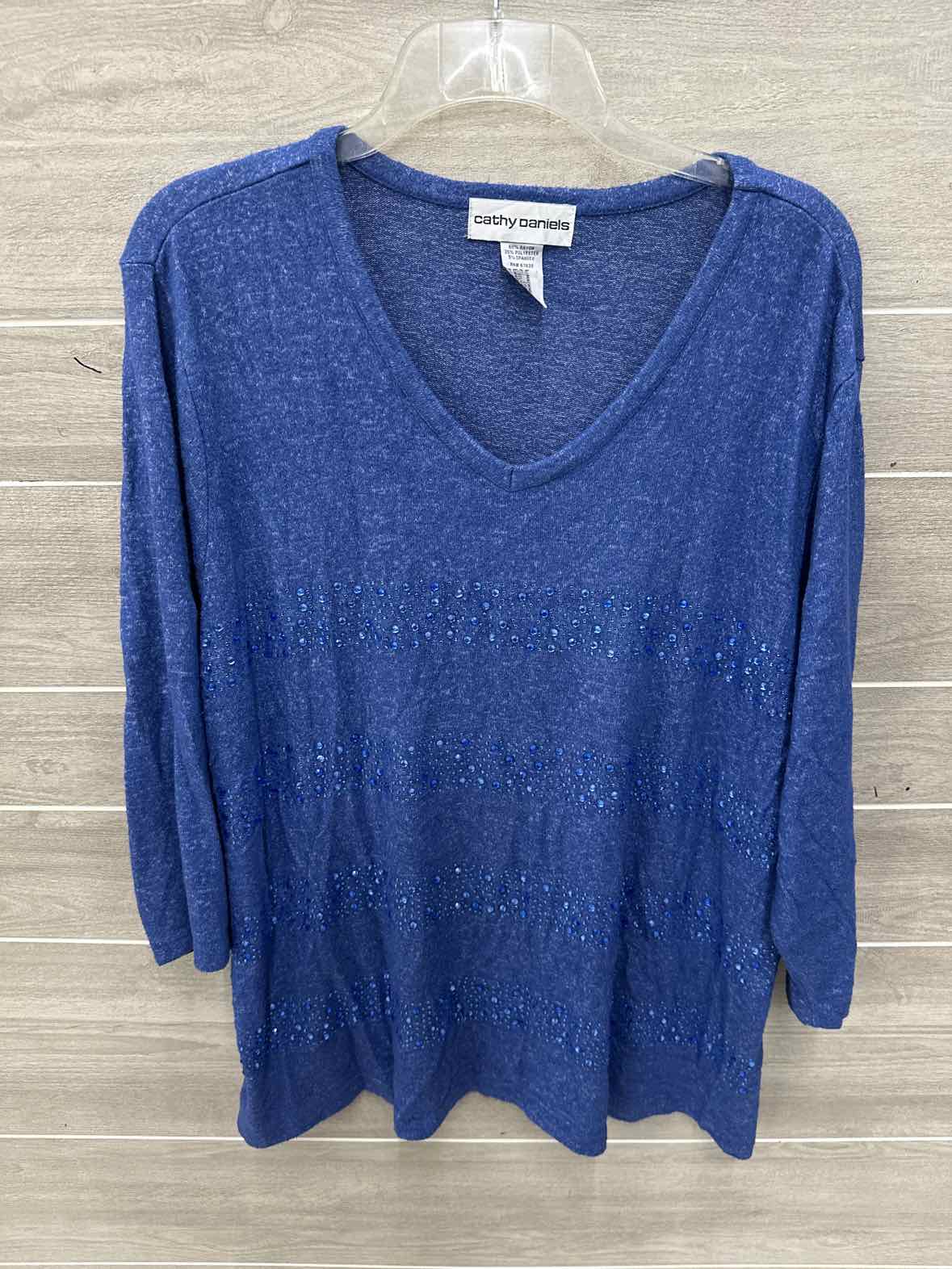 Cathy Daniels Blue Womens Women Size 18/20 Shirt