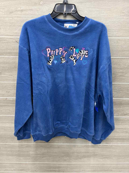 Big Dogs Size M Blue Womens Sweatshirt