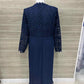 ELOQUII Size 24 Navy Plus Dress