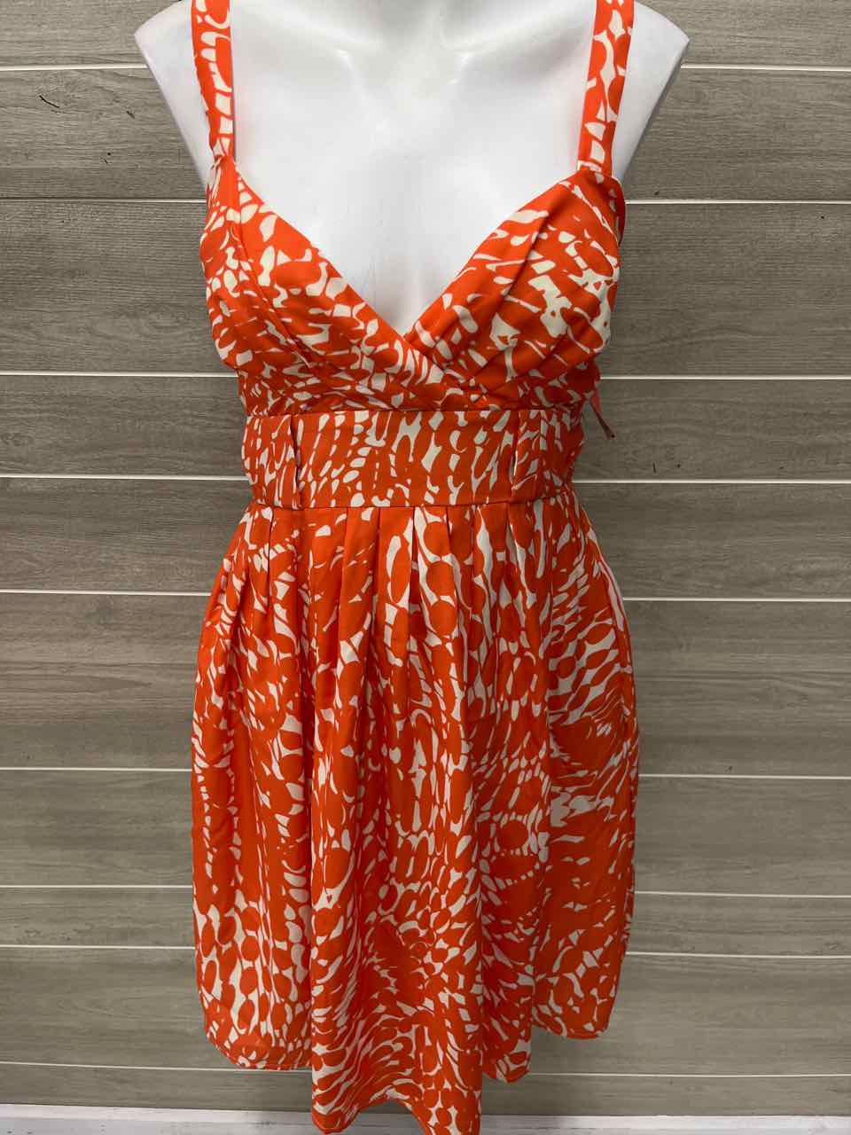 Lauren Conrad Size 4 Orange Womens Dress