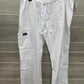 Cherokee Size L White Womens Scrub Pants