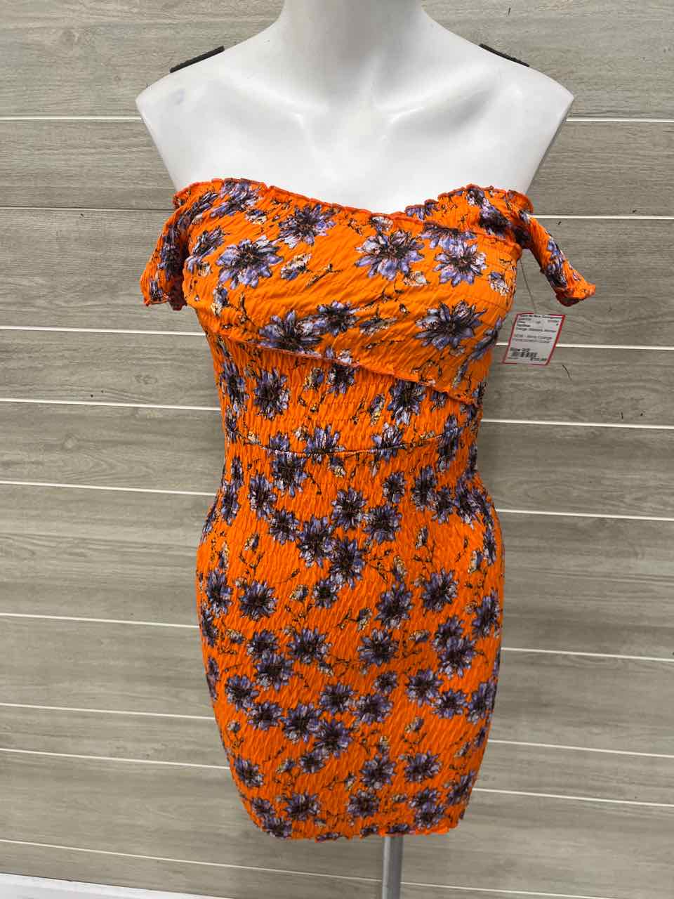 TopShop Size 0/2 Orange Womens Dress