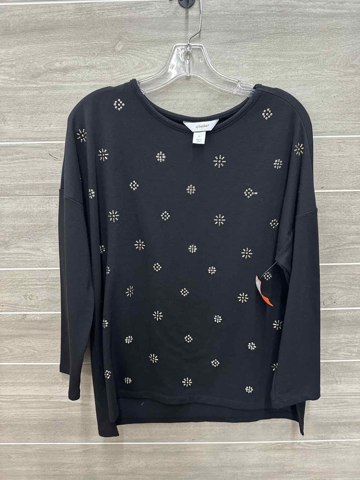 CJ Banks Size 1X Black Plus Shirt