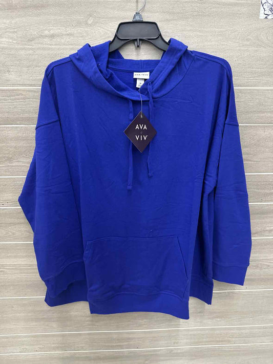 Ava & Viv Purple Womens Women Size 3X Sweatshirt