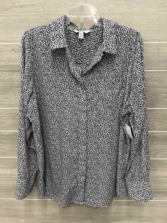 Nine West Size XL Black Womens Shirt