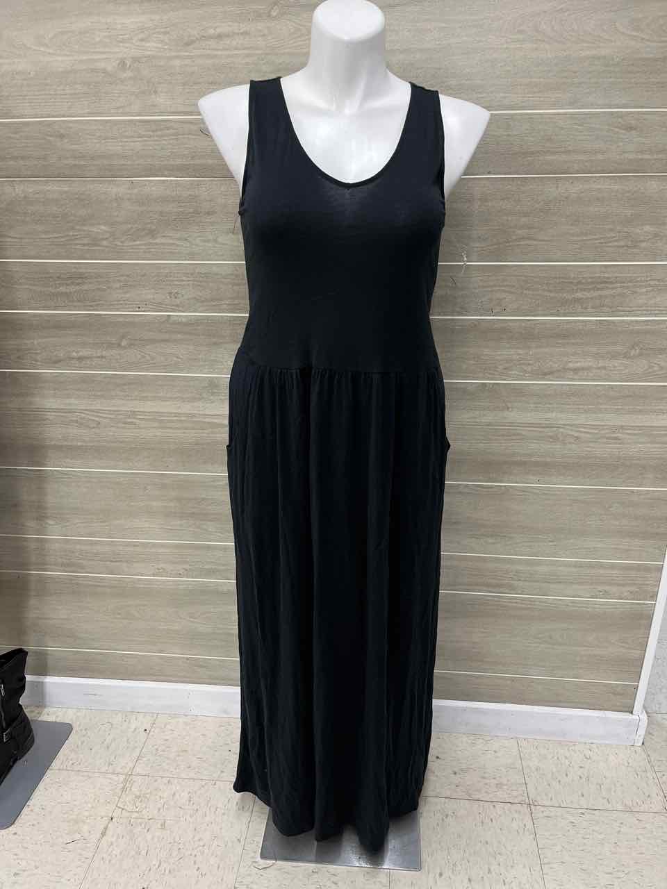 Garnet Hill Size 10 Black Womens Dress