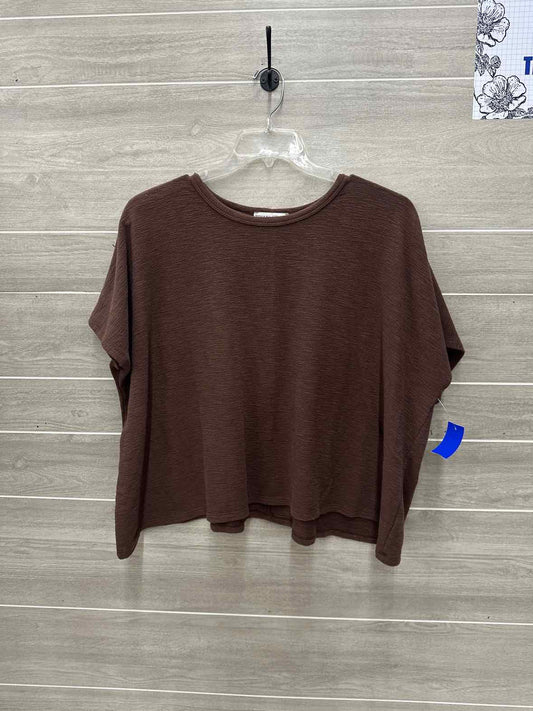 Zenana Size 1X/2X Brown Plus Shirt