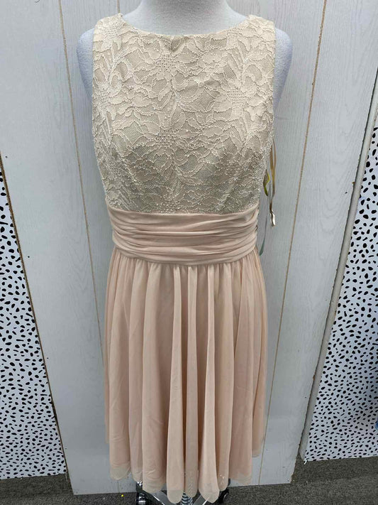 JH Evenings Peach Womens Size 10 Dress