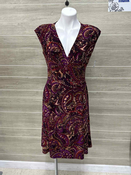 Chaps Size 10 Purple Womens Dress