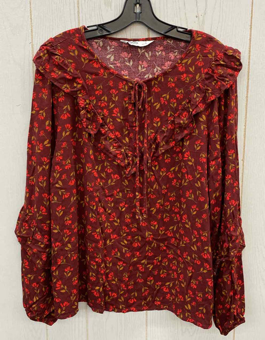 Sonoma Burgundy Womens Size XL Shirt