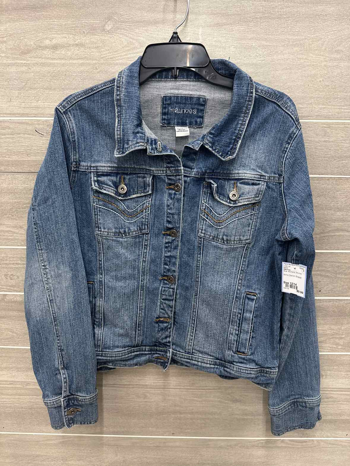 Maurices Size 12/14 Blue Womens Blazer