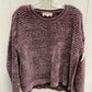 Pink Rose Purple Womens Size L Sweater