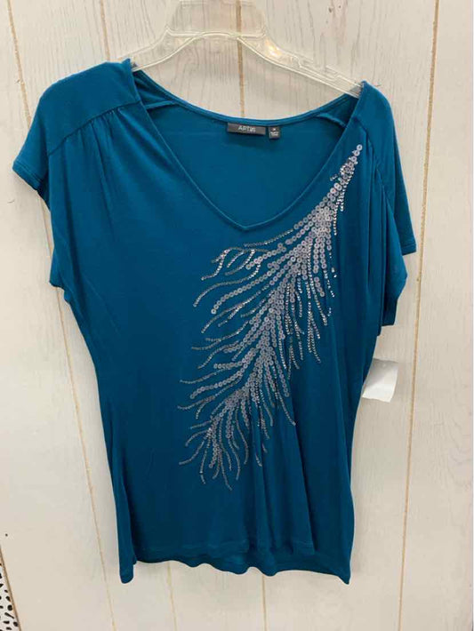 Apt 9 Teal Womens Size M Shirt