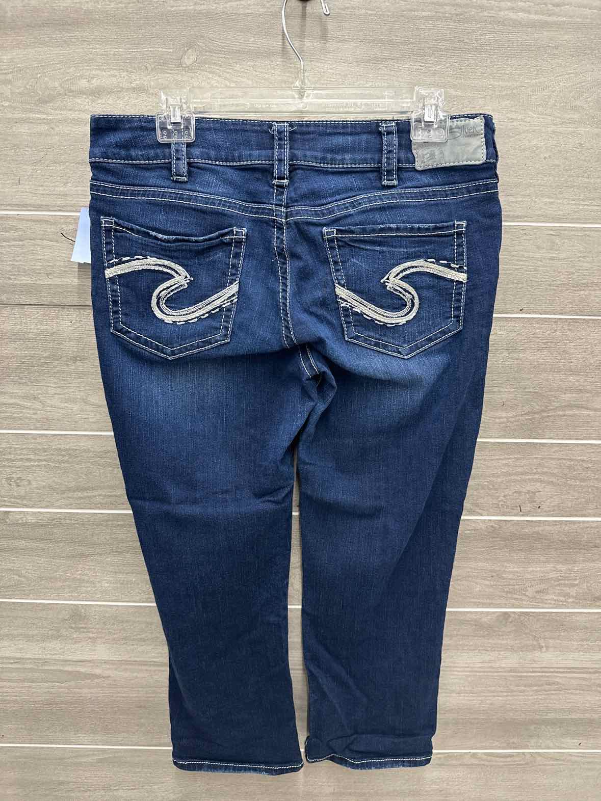 Silver Size 10 Blue Womens Jeans