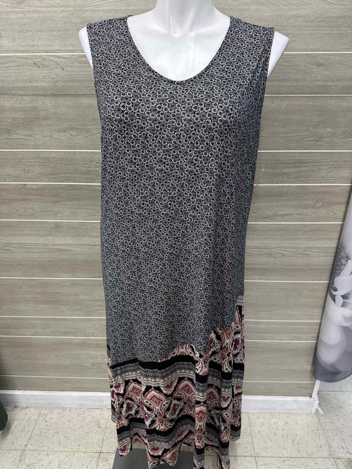 Joan Rivers Size 1X Black Petite Dress
