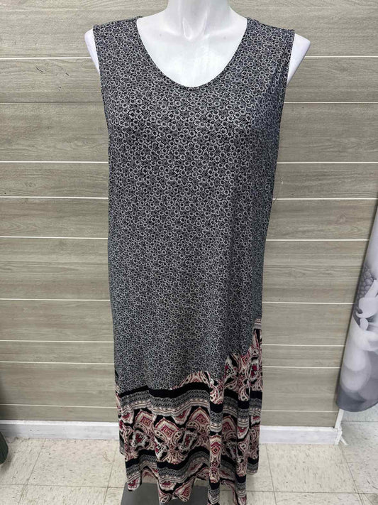 Joan Rivers Size 1X Black Petite Dress