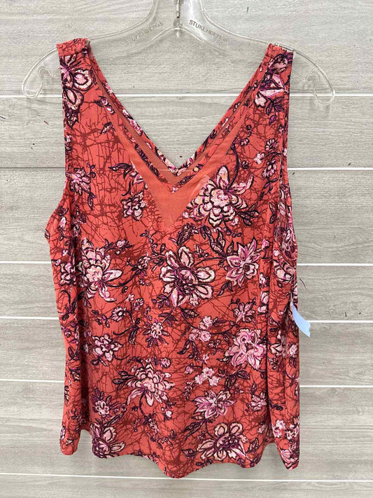 Maurices Size L Orange Womens Tank Top