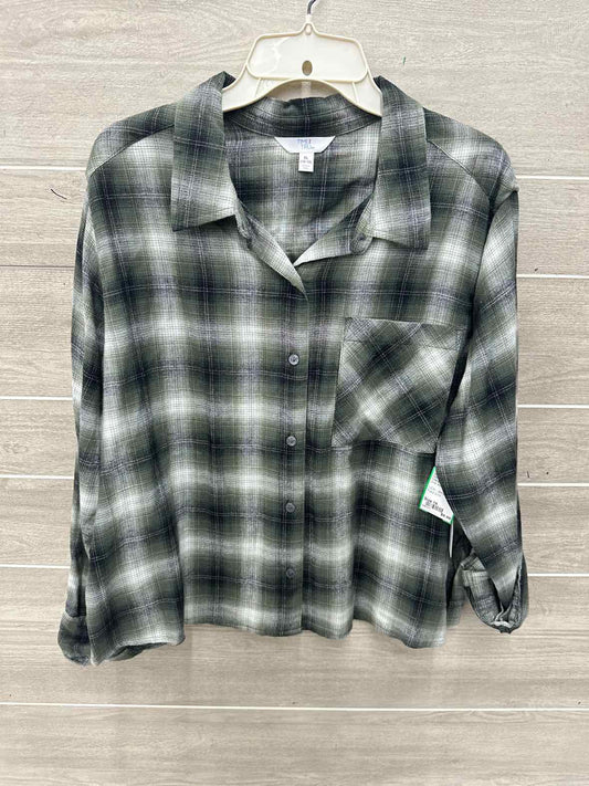 Time & Tru Size 16 Olive Womens Shirt