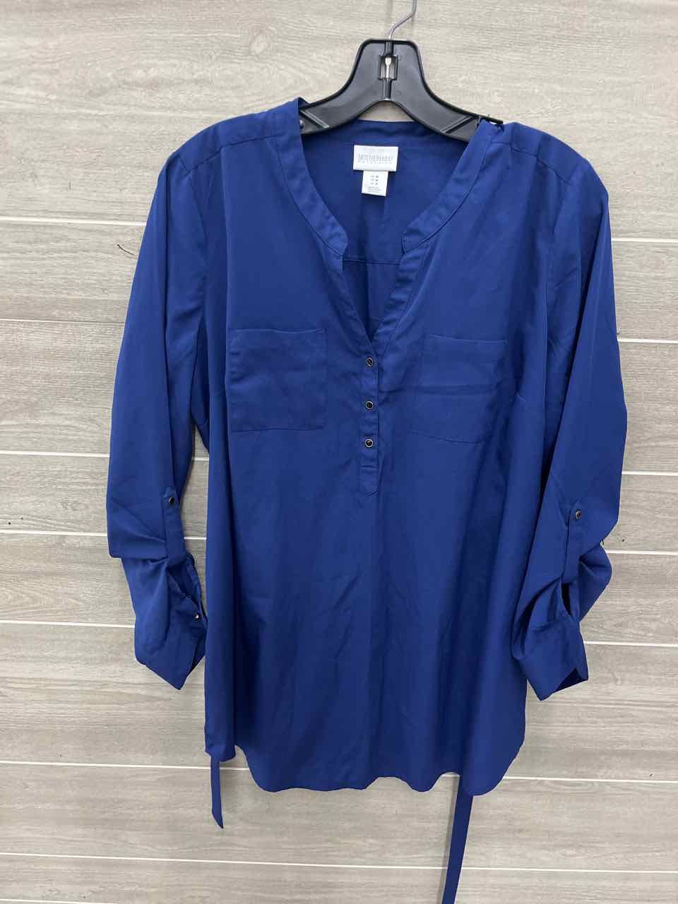 Motherhood Size M Blue Maternity Shirt