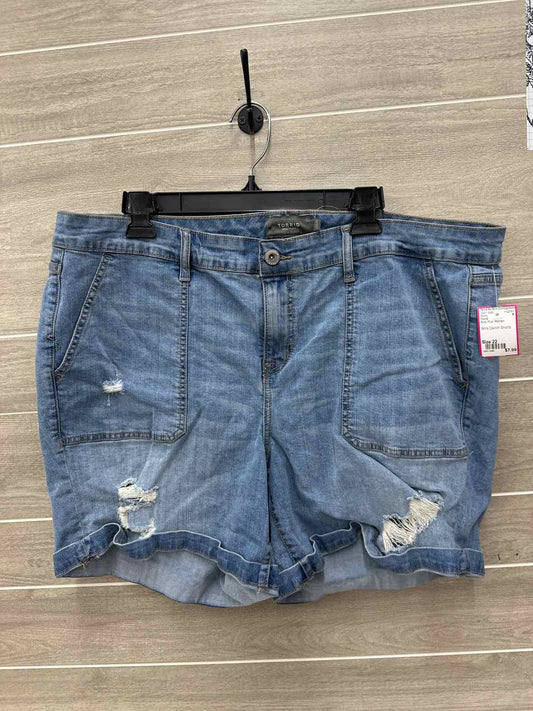 Torrid Size 22 Blue Plus Shorts