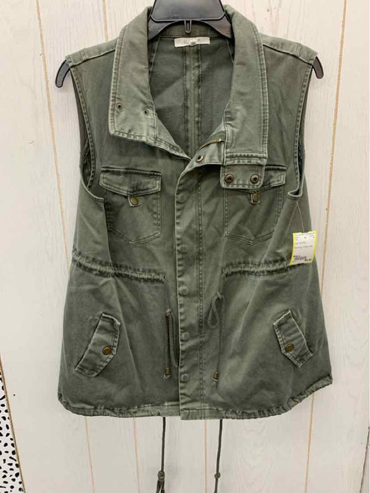 Olive Womens Size L Vest