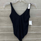 AERIE Black Womens Women Size Small Bodysuit