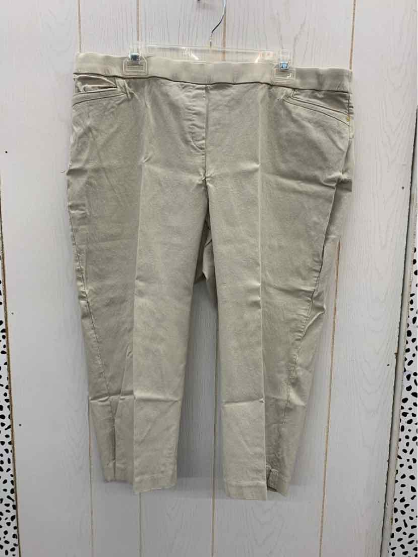 Khaki Womens Size 20W Pants