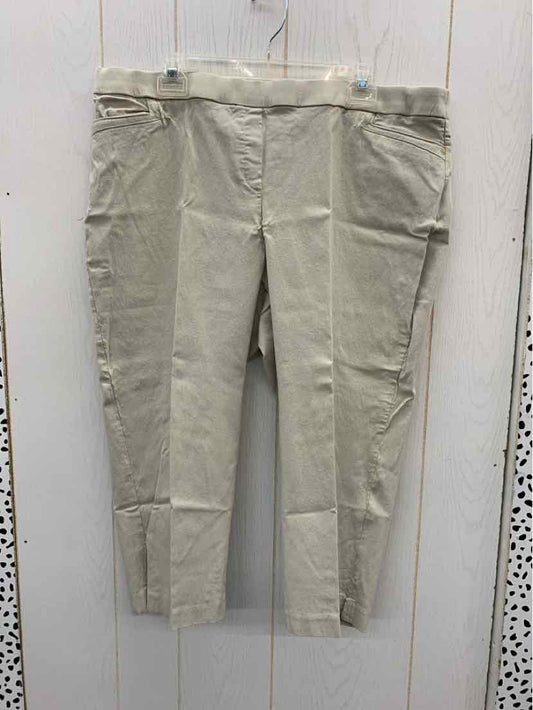 Khaki Womens Size 20W Pants