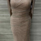 Betsy Adam Size 8/10 Petite Gold Petite Gown/Evening Wear