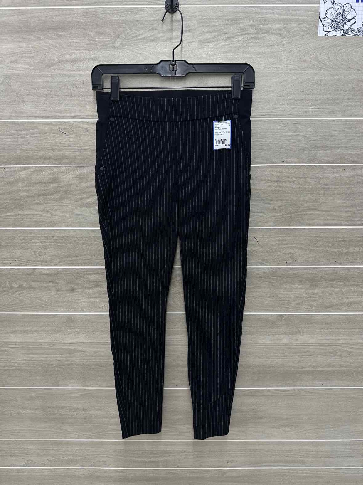 Maurices Size 4 Short Black Petite Pants