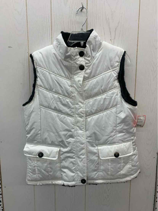 Karen Hart White Womens Size L Vest