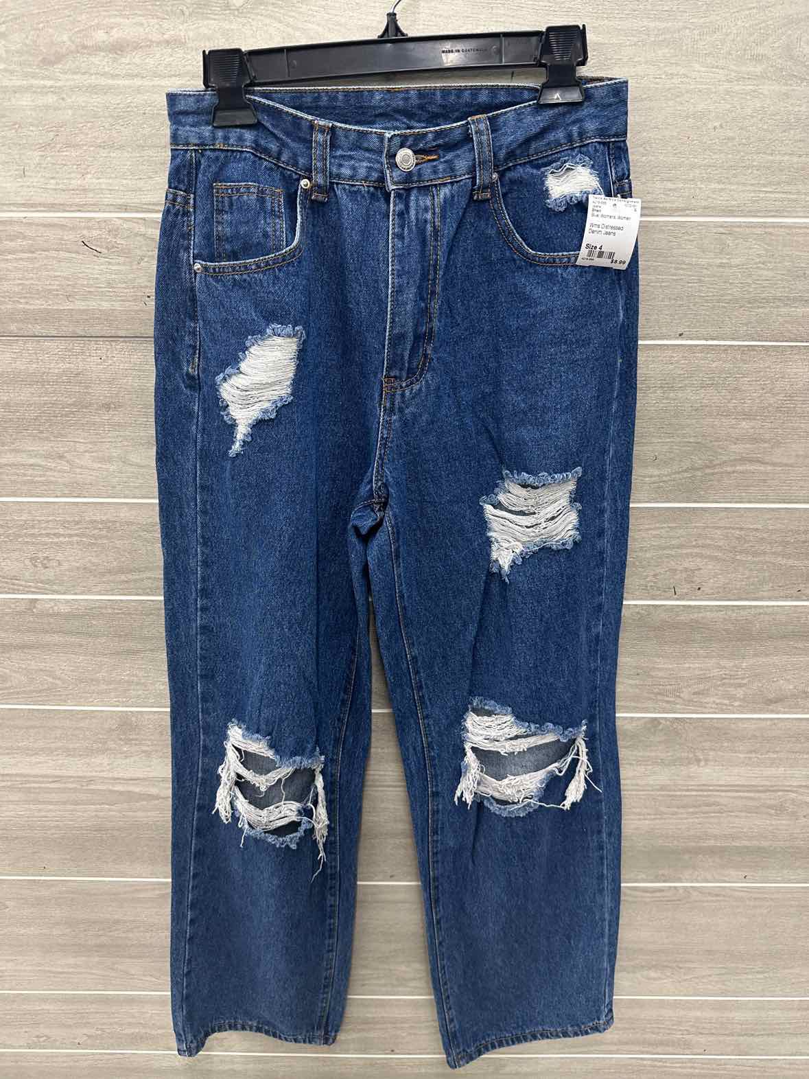 Shein Size 4 Blue Womens Jeans