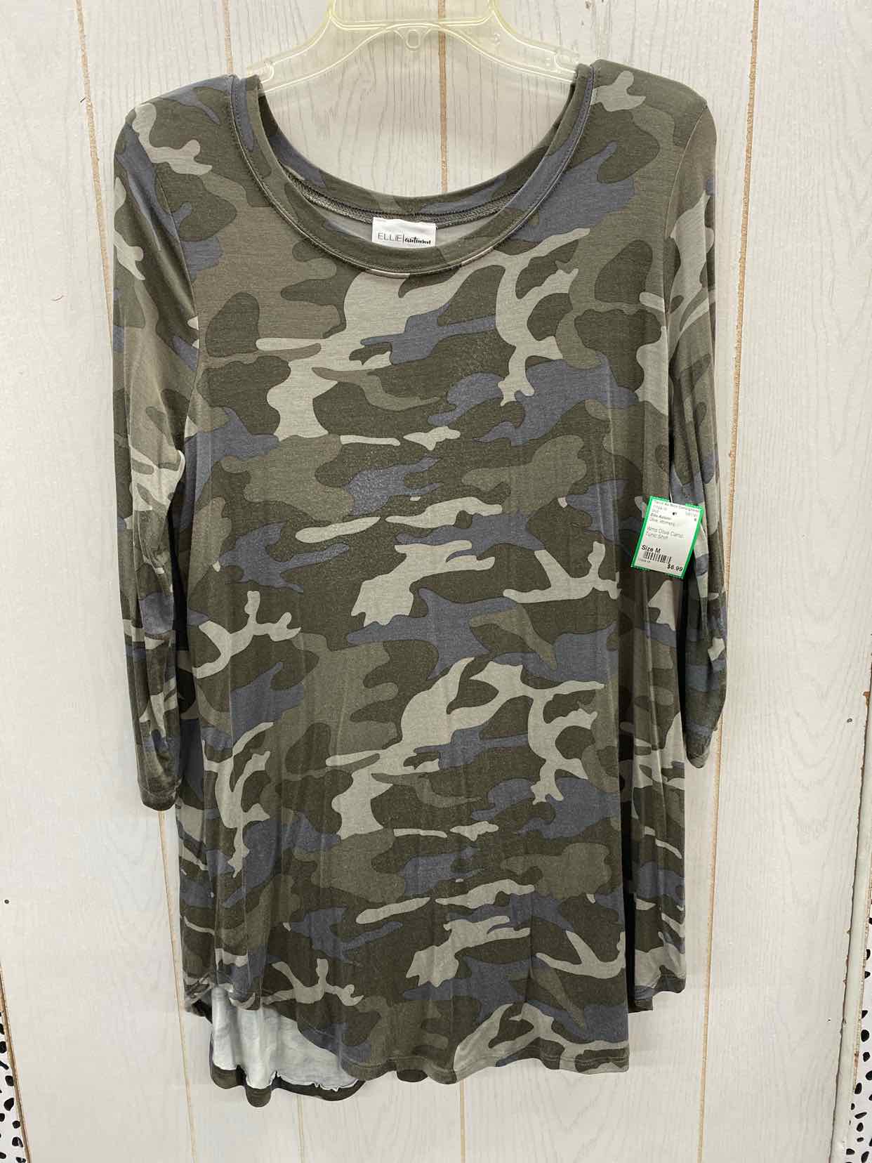 Ellie Autumn Olive Womens Size M Shirt