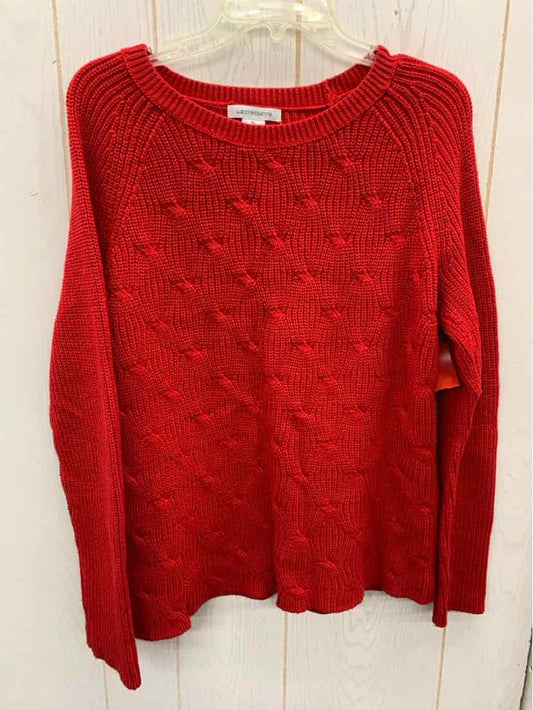 Liz Claiborne Red Womens Size XL Sweater