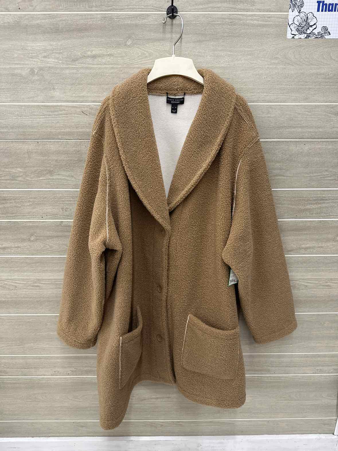 Susan Graver Size 5X Tan Plus Jacket (Outdoor)
