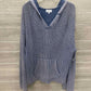 Thread + Supply Size L/XL Blue Womens Sweater