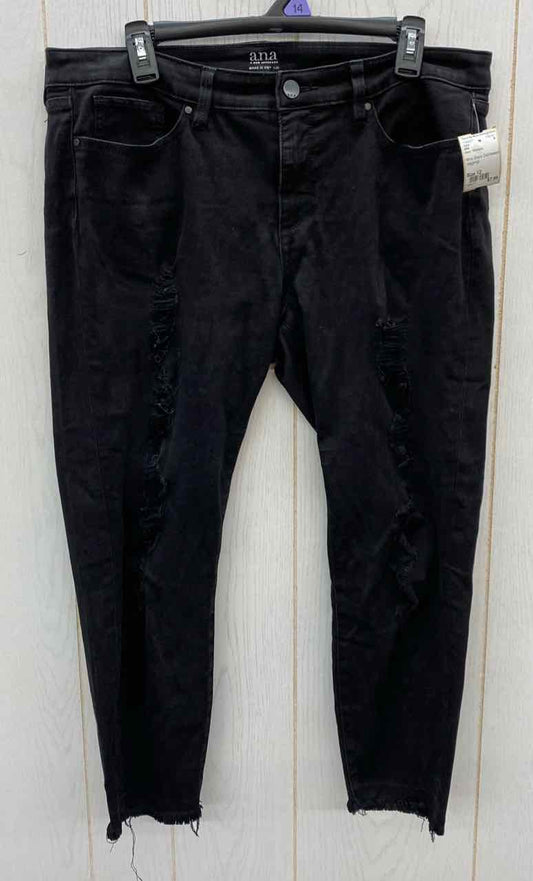 ANA Black Womens Size 12 Jeans