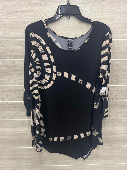 Clara Sun Woo Size 16 Black Plus Shirt