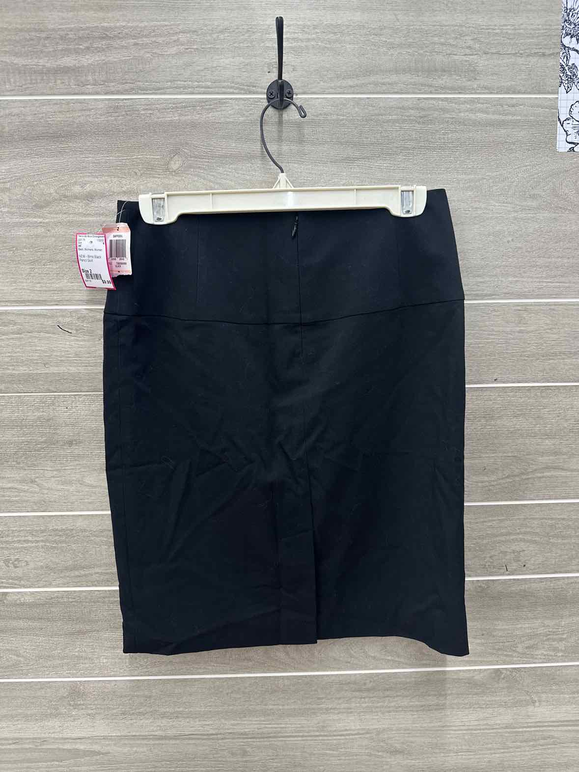 INC Size 2 Black Womens Skirt