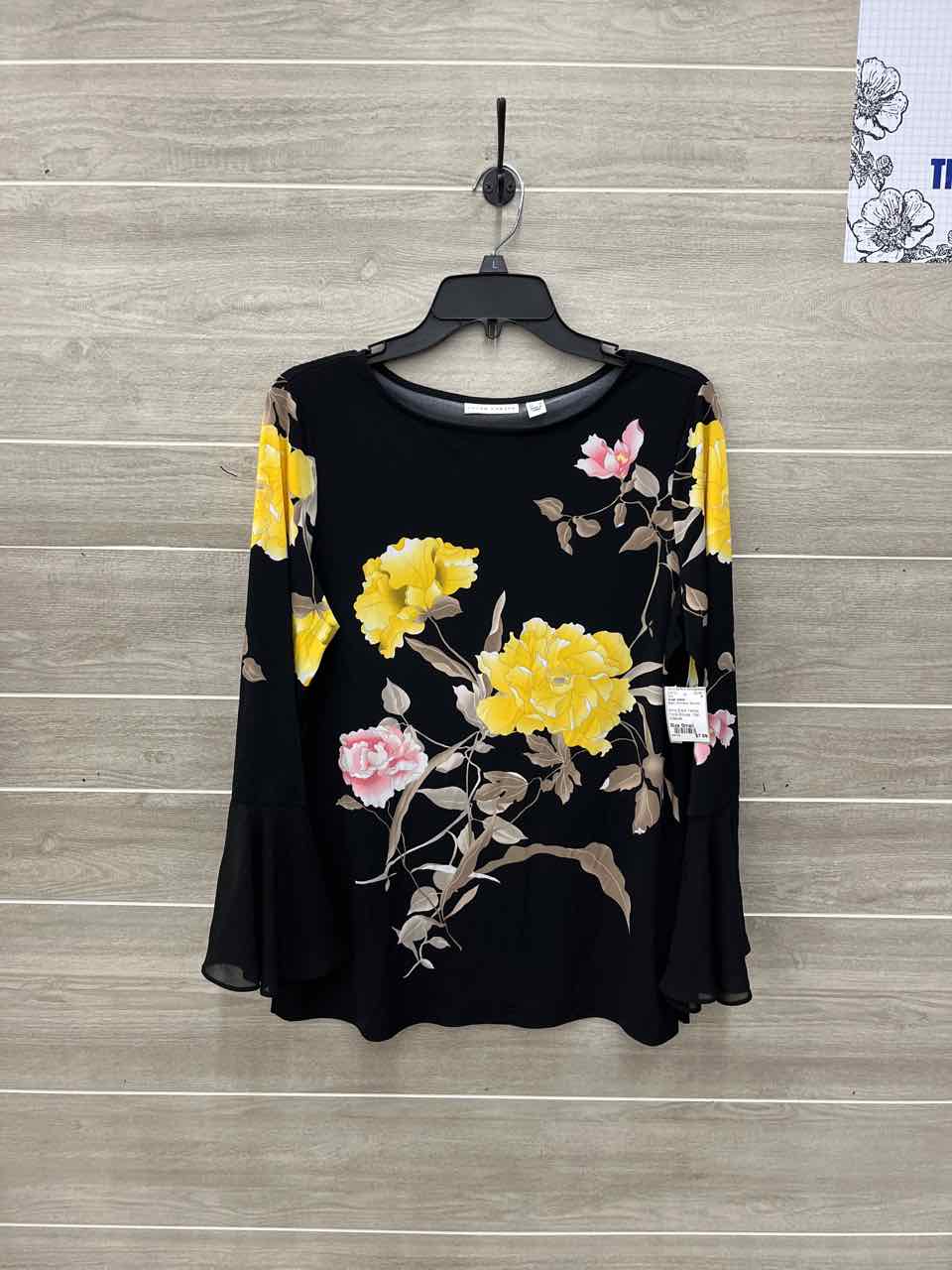 Susan Graver Black Womens Women Size Small Shirt