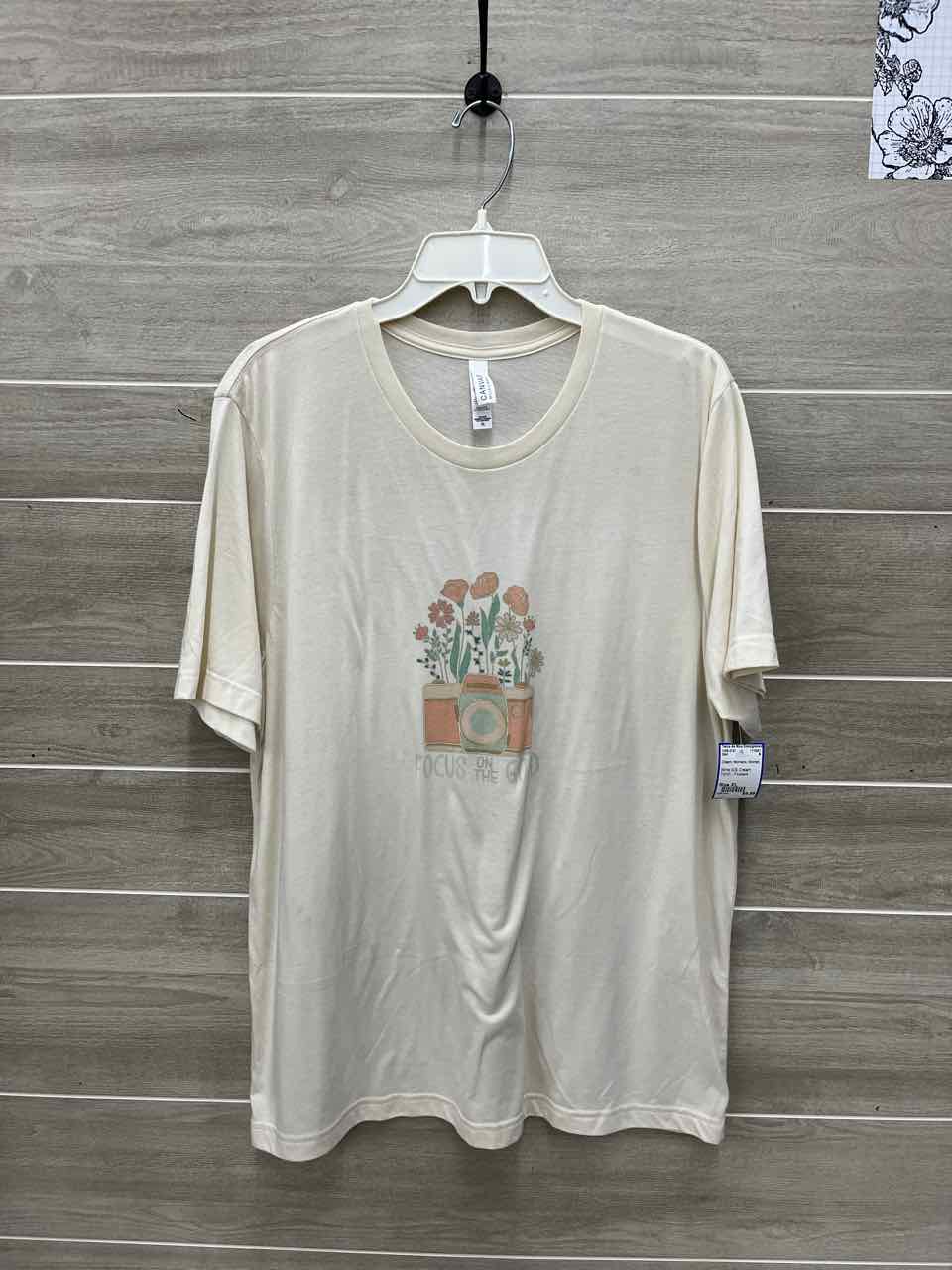 Size XL Cream Womens Shirt