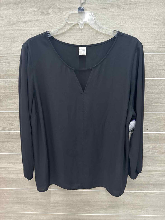 Terra & Sky Size 16/18 Black Plus Shirt