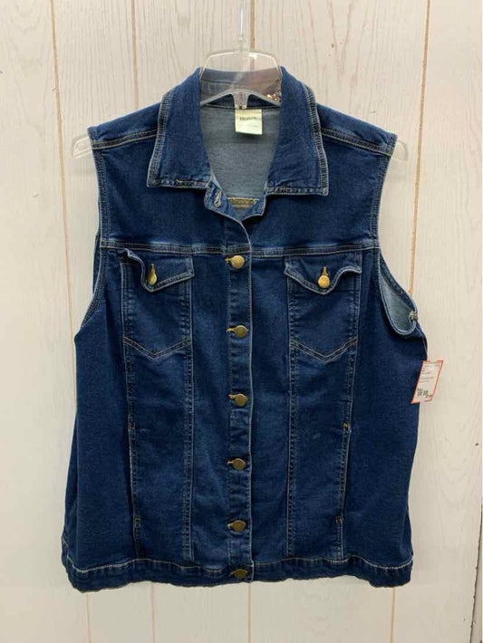 Blair Blue Womens Size L Vest