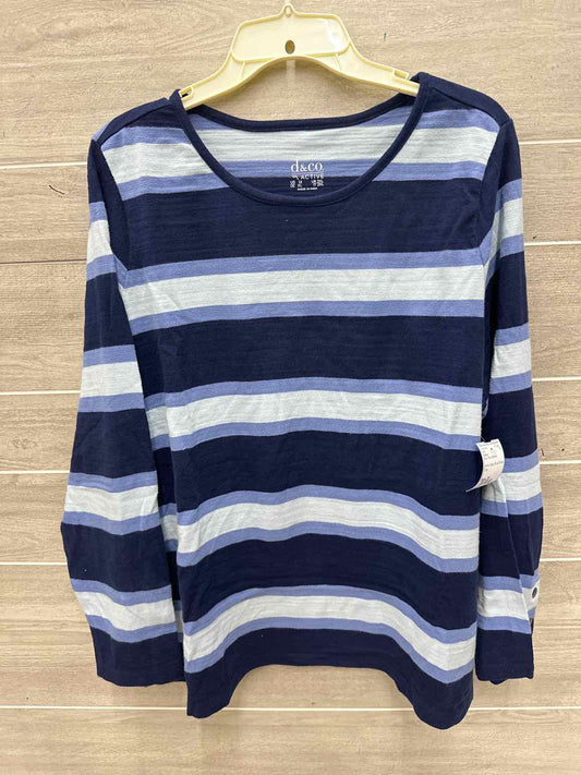 D & Co Size 2X Blue Plus Shirt