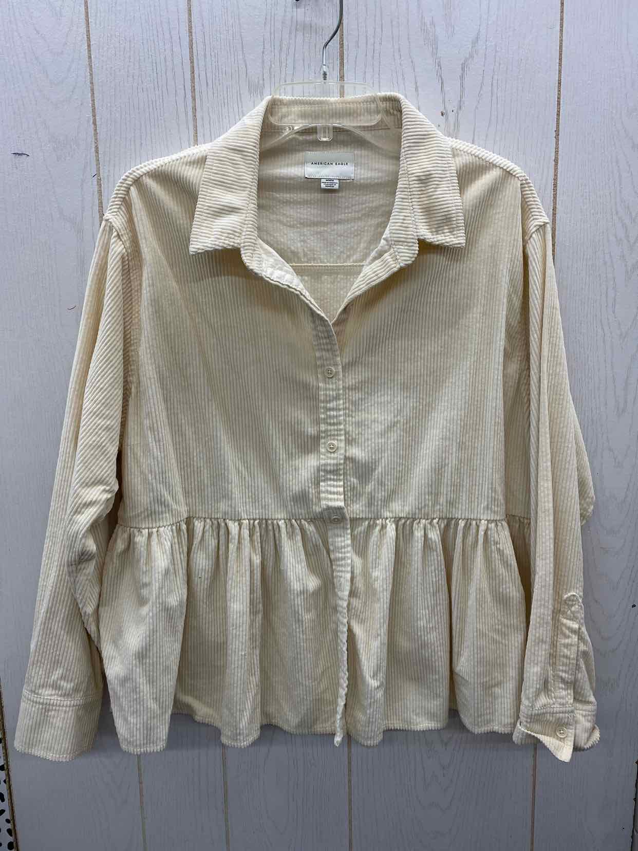 American Eagle Cream Womens Size M/L Shirt