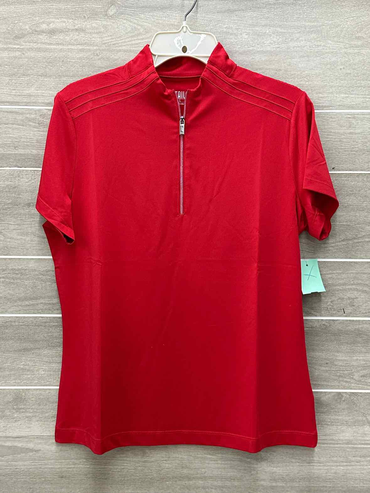 TAIL Red Womens Size L Shirt