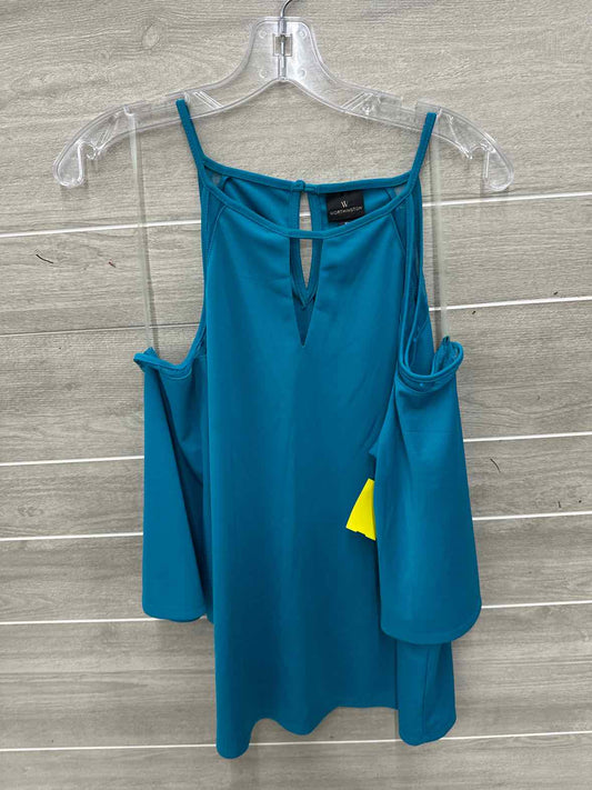 Worthington Size L Blue Womens Shirt